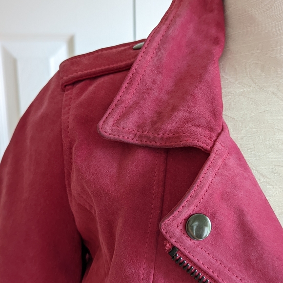 Zara Hot Pink Suede Jacket - Picture 2 of 4